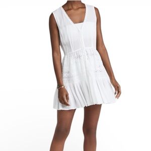 Playa Lucila White Sleeveless Mini Dress — XS